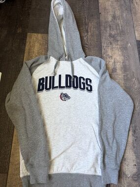 Champion Grey Hoodie with Label Detail